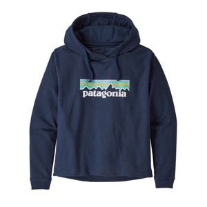 Patagonia Women's Pastel P-6 Logo Hoodie Navy